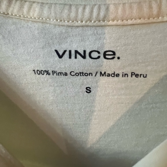 Vince cotton yellow tee shirt - Picture 3 of 3